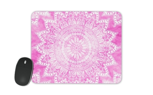 Pink Bohemian Boho Mandala für Mousepad