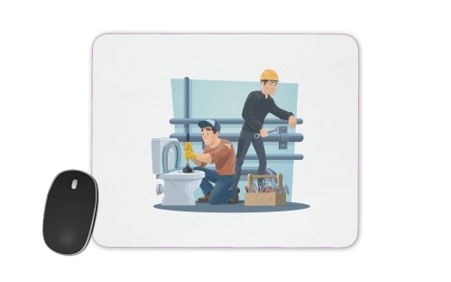 Plumbers with work tools für Mousepad