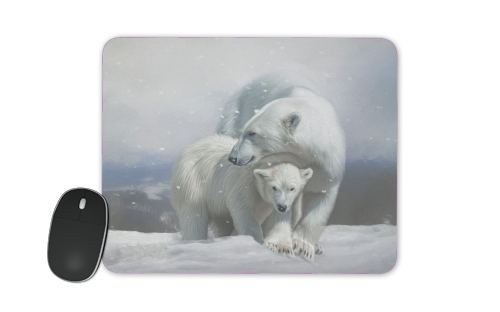 Polar bear family für Mousepad