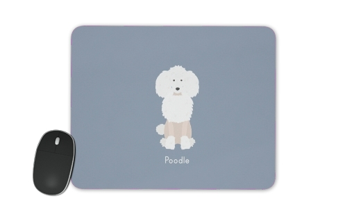 Poodle White für Mousepad