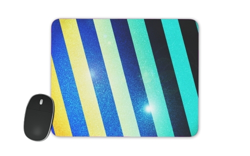 Striped Colorful Glitter für Mousepad
