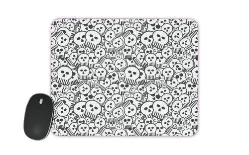toon skulls, black and white für Mousepad