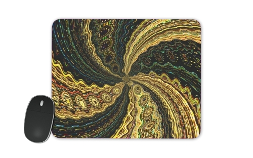 Twirl and Twist black and gold für Mousepad