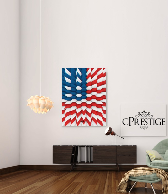 3D Poly USA flag für Beitrag Klebstoff 30 * 40 cm