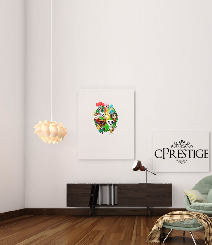 Animal Crossing Artwork Fan für Beitrag Klebstoff 30 * 40 cm