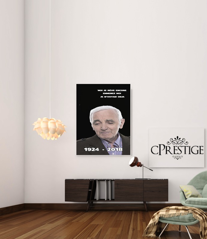 Aznavour Hommage Fan Tribute für Beitrag Klebstoff 30 * 40 cm
