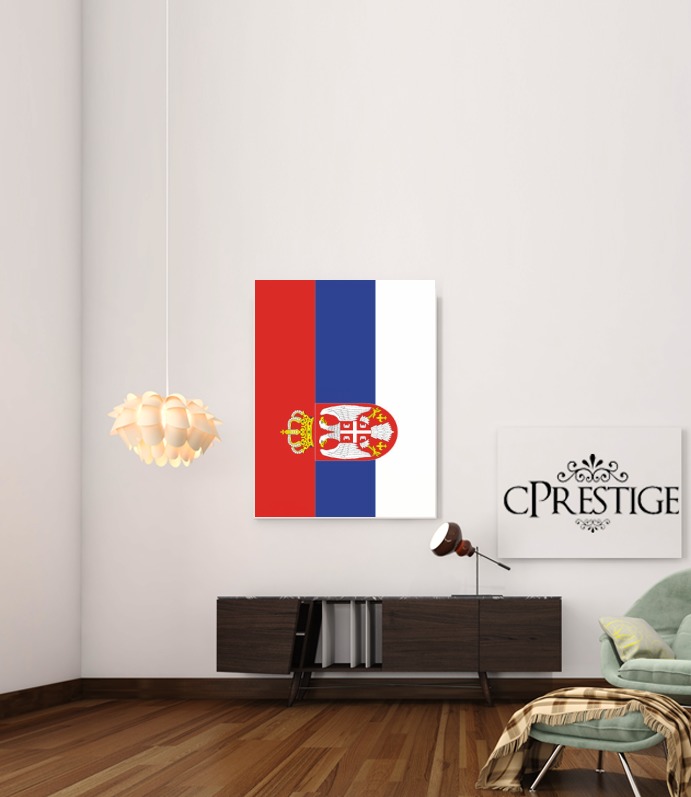 Flagge von Serbien für Beitrag Klebstoff 30 * 40 cm