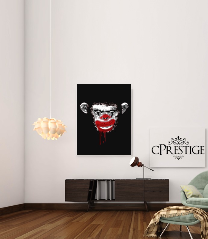 Evil Monkey Clown für Beitrag Klebstoff 30 * 40 cm