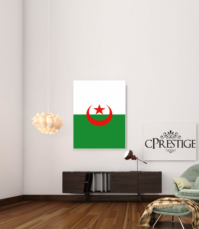 Fahne Algerien für Beitrag Klebstoff 30 * 40 cm