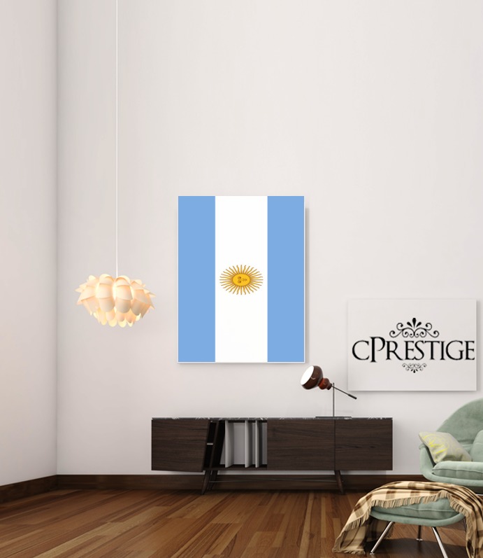 Fahne Argentinien für Beitrag Klebstoff 30 * 40 cm