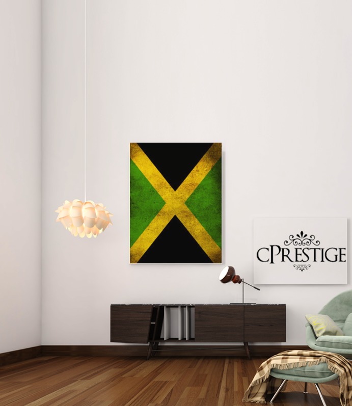 Fahne Vintage Jamaïque für Beitrag Klebstoff 30 * 40 cm
