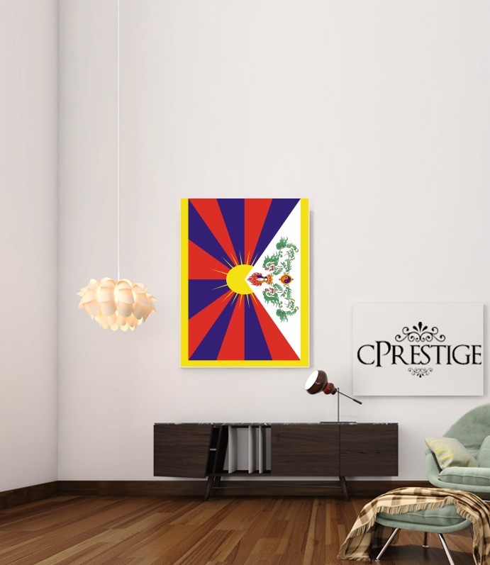 Flag Of Tibet für Beitrag Klebstoff 30 * 40 cm