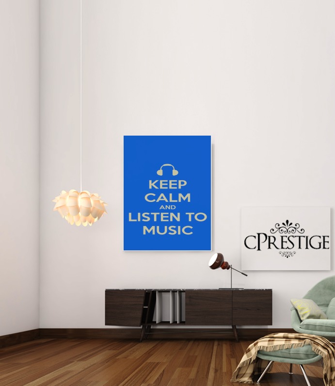 Keep Calm And Listen to Music für Beitrag Klebstoff 30 * 40 cm