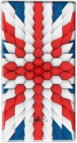 3D Poly Union Jack London flag für Tragbare externe Backup-Batterie 1000mAh Micro-USB