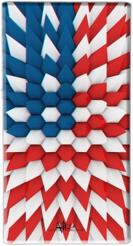 3D Poly USA flag für Tragbare externe Backup-Batterie 1000mAh Micro-USB