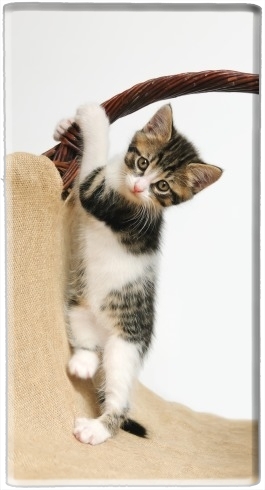 Baby Katze, niedliches Kätzchen klettert für Tragbare externe Backup-Batterie 1000mAh Micro-USB