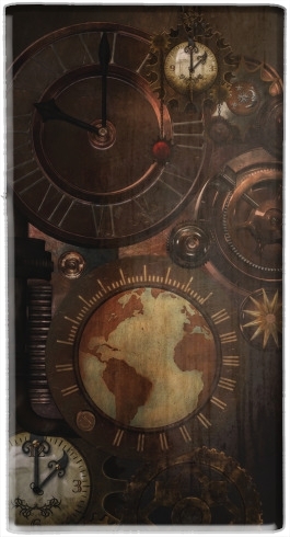 Brown steampunk clocks and gears für Tragbare externe Backup-Batterie 1000mAh Micro-USB