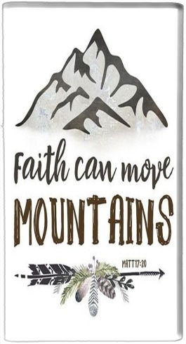 Faith can move montains Matt 17v20 Bible Blessed Art für Tragbare externe Backup-Batterie 1000mAh Micro-USB