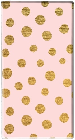Golden Dots And Pink für Tragbare externe Backup-Batterie 1000mAh Micro-USB