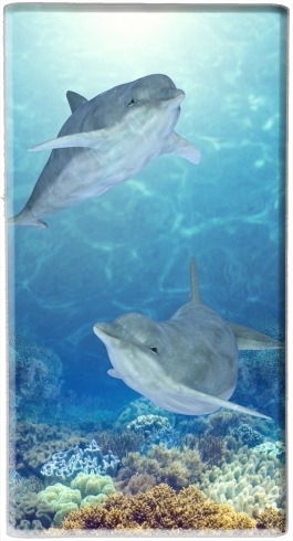 happy dolphins für Tragbare externe Backup-Batterie 1000mAh Micro-USB