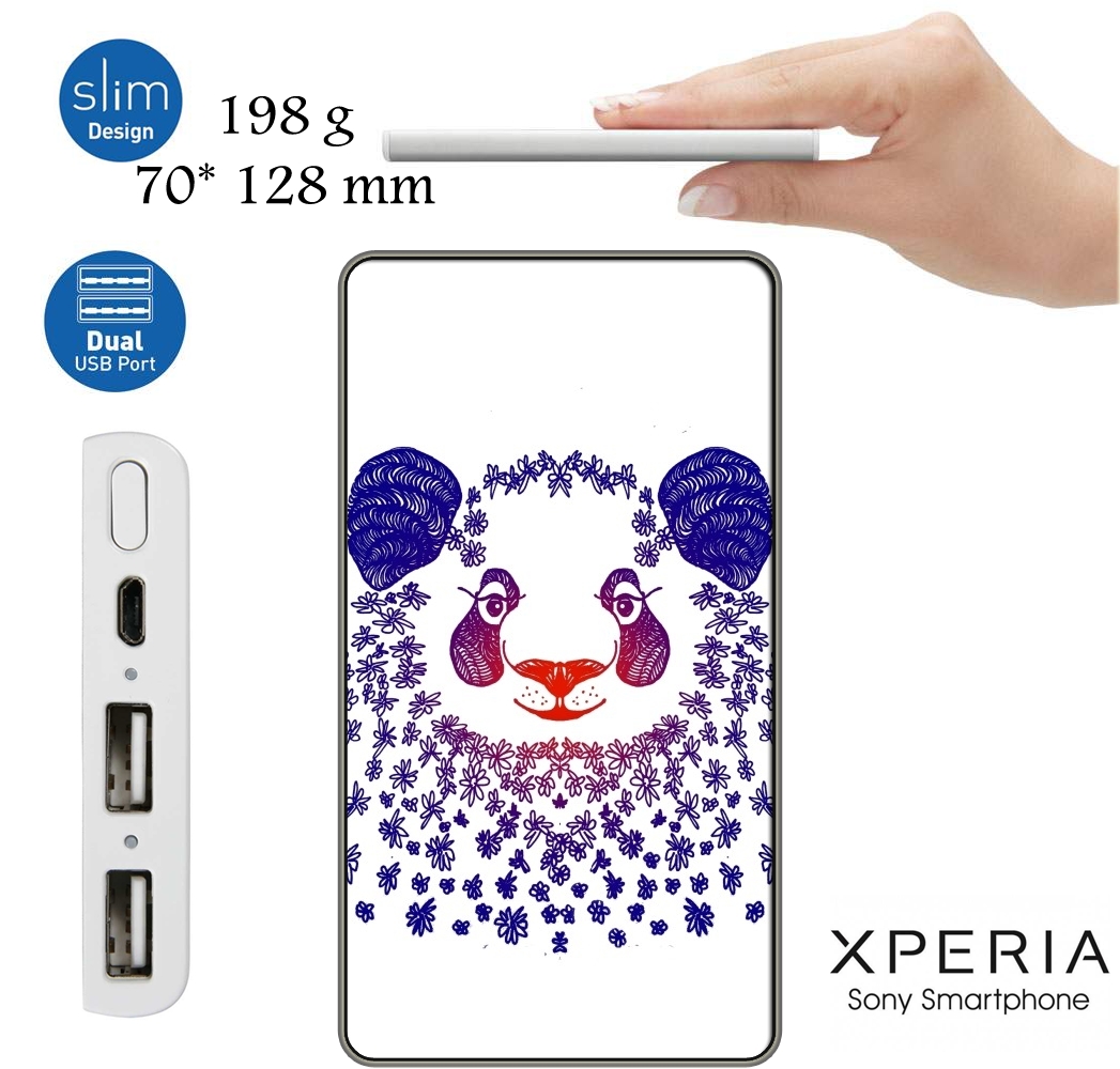 Happy Panda für Tragbare externe Backup-Batterie 1000mAh Micro-USB