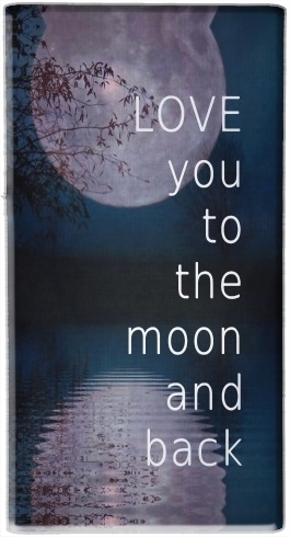 I love you to the moon and back für Tragbare externe Backup-Batterie 1000mAh Micro-USB