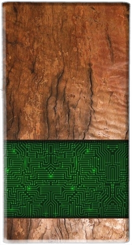 Natural Wooden Wood Oak für Tragbare externe Backup-Batterie 1000mAh Micro-USB