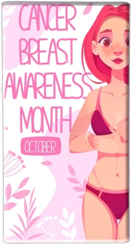 October breast cancer awareness month für Tragbare externe Backup-Batterie 1000mAh Micro-USB