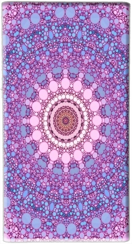 pink and blue kaleidoscope für Tragbare externe Backup-Batterie 1000mAh Micro-USB