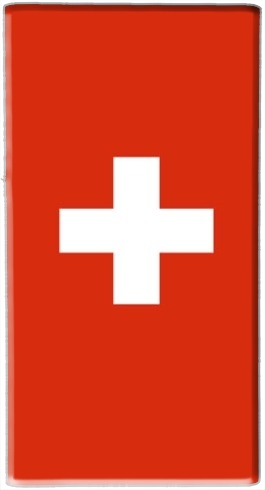 Schweiz (Confoederatio Helvetica) Flagge für Tragbare externe Backup-Batterie 1000mAh Micro-USB