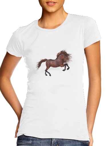 A Horse In The Sunset für Damen T-Shirt