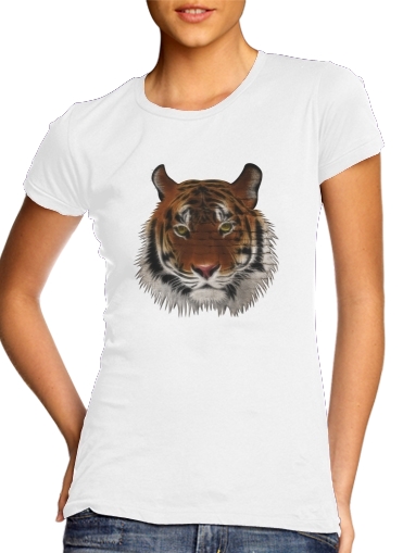 Abstract Tiger für Damen T-Shirt