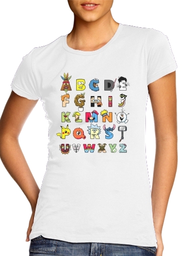 Alphabet Geek für Damen T-Shirt