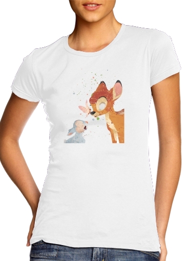 Bambi Art Print für Damen T-Shirt