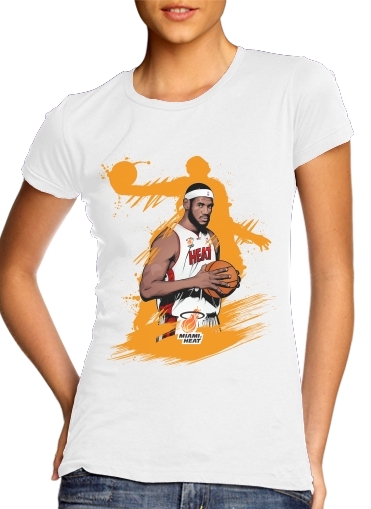 Basketball Stars: Lebron James für Damen T-Shirt