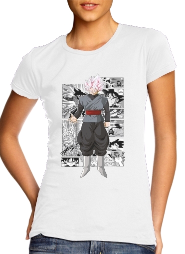 Black Goku Scan Art für Damen T-Shirt