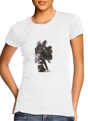 Black Panther Abstract Art Wakanda Forever für Damen T-Shirt