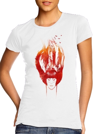 Burning Forest für Damen T-Shirt