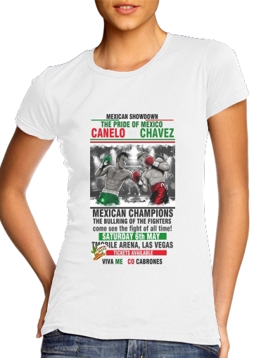 Canelo vs Chavez Jr CincodeMayo  für Damen T-Shirt