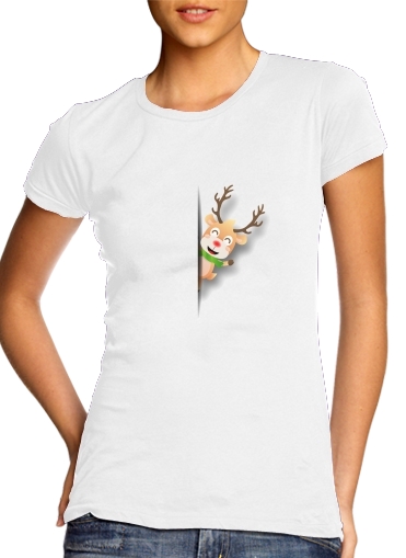 Christmas Reindeer für Damen T-Shirt