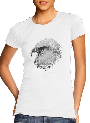 cracked Bald eagle  für Damen T-Shirt