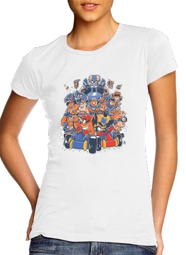 Crash Team Racing Fan Art für Damen T-Shirt