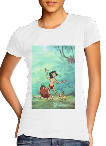 Disney Hangover Mowgli Timon and Pumbaa  für Damen T-Shirt
