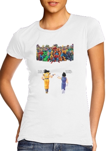 DragonBall x Marvel Combat für Damen T-Shirt