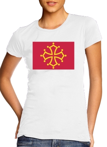 Drapeau de Midi-Pyrenees für Damen T-Shirt