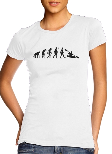 Evolution of Kayak Born to do Kayak für Damen T-Shirt