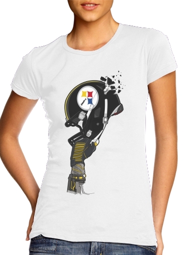 Football Helmets Pittsburgh für Damen T-Shirt