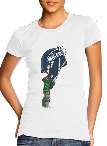 Football Helmets Seattle  für Damen T-Shirt