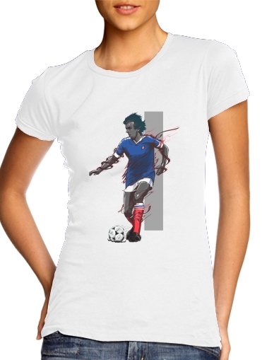 Football Legends: Michel Platini - France für Damen T-Shirt