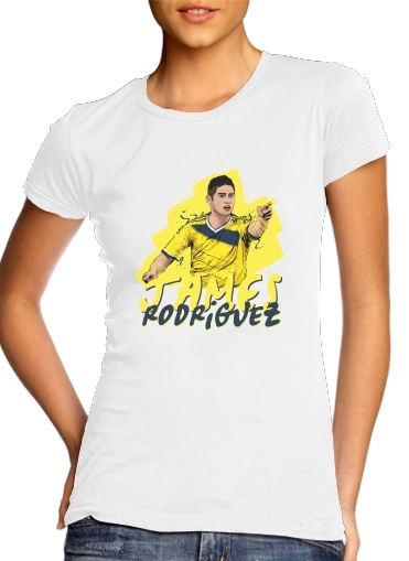 Football Stars: James Rodriguez - Colombia für Damen T-Shirt